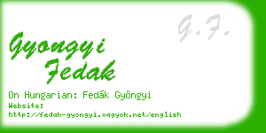 gyongyi fedak business card